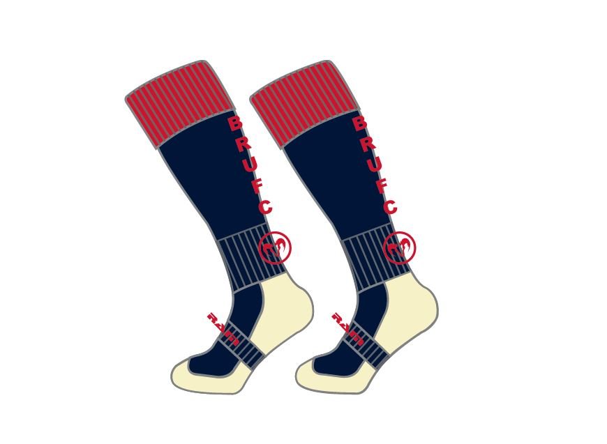 Red Baseball Socks for Women 